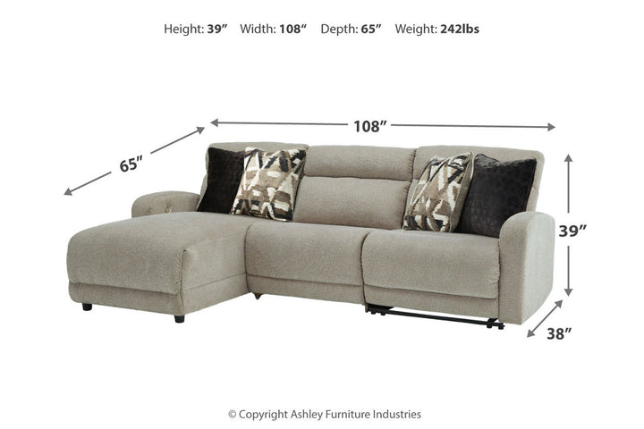 Colleyville 3-Piece Power Reclining Sectional with Chaise (54405S4)
