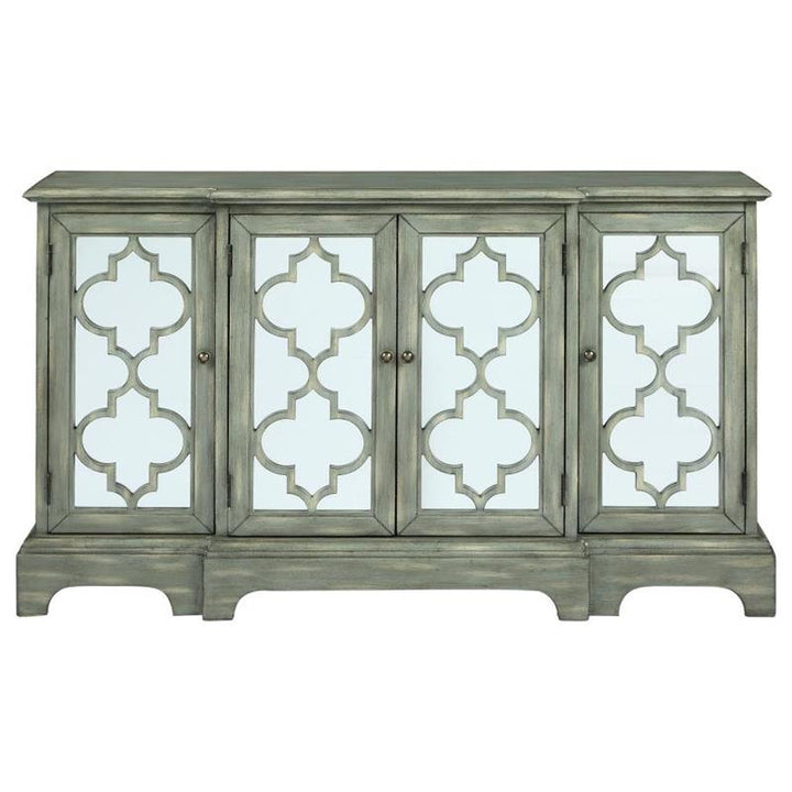 Erigeron 4-door Accent Cabinet Grey (950822)