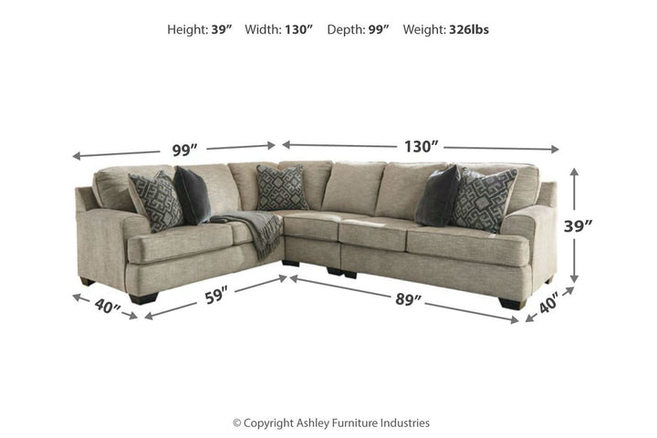 Bovarian 3-Piece Sectional (56103S4)