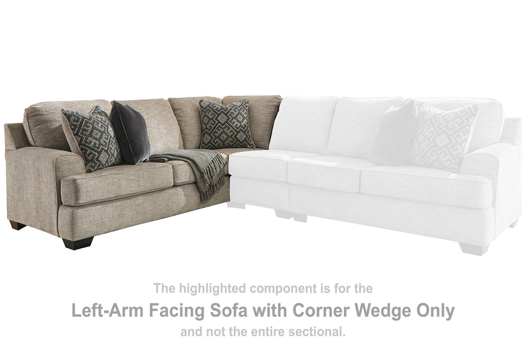 Bovarian Left-Arm Facing Sofa with Corner Wedge (5610348)