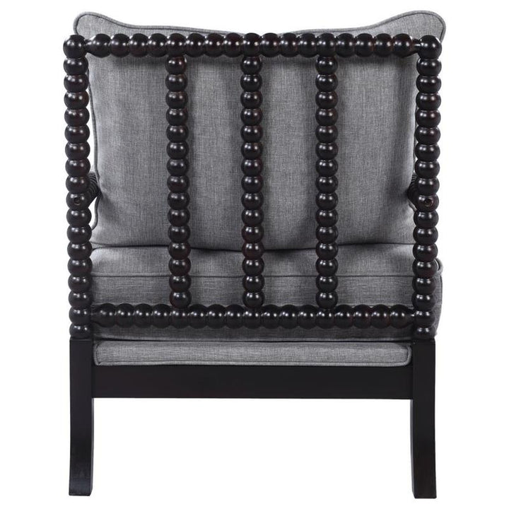 Blanchett Cushion Back Accent Chair Grey and Black (903824)