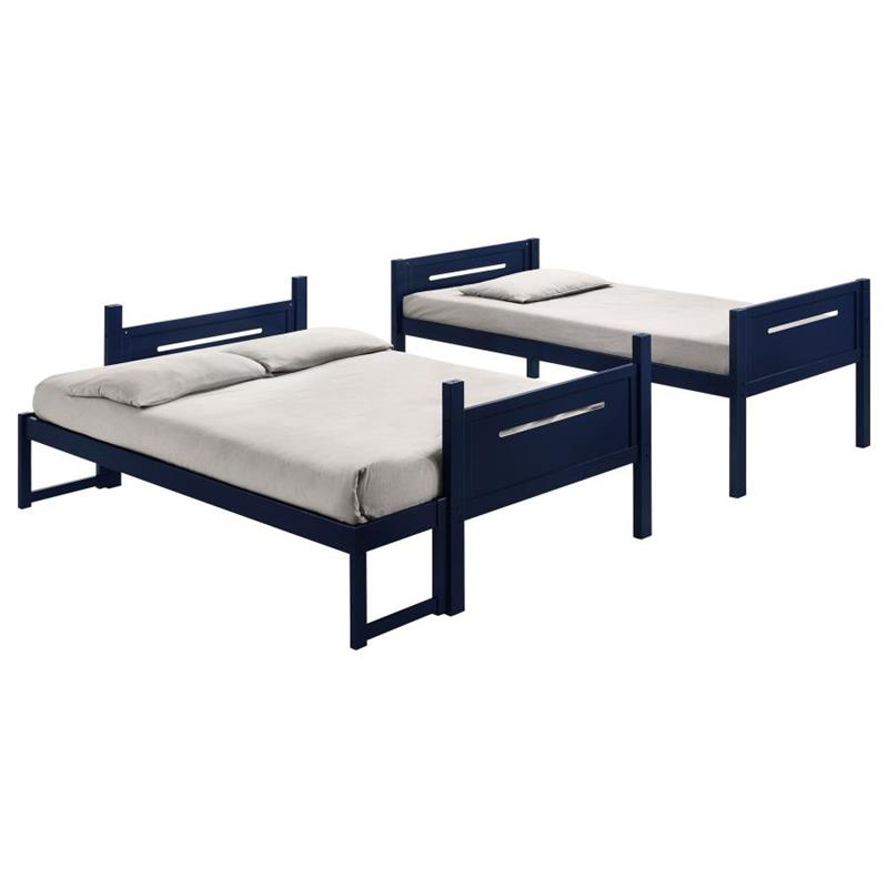 Littleton Twin Over Full Bunk Bed Blue (405052BLU)