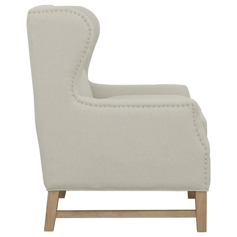 Fleur Wing Back Accent Chair Cream (902490)