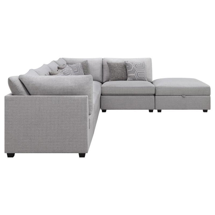 Cambria 6-piece Upholstered Modular Sectional Grey (551511-SET)