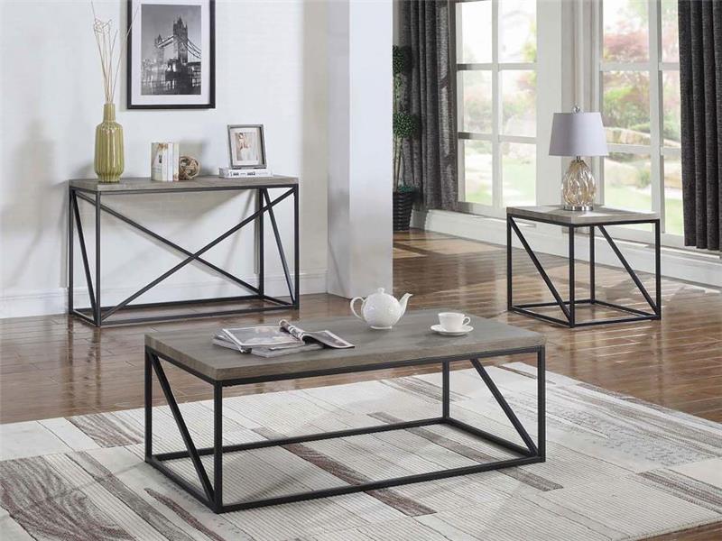 Birdie Rectangular Sofa Table Sonoma Grey (705619)