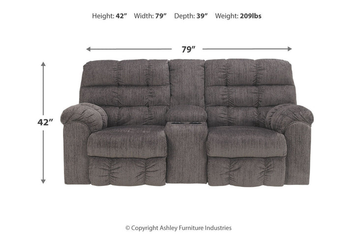 Acieona Reclining Loveseat with Console (5830094)