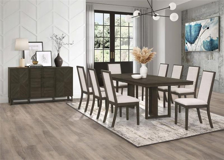 Kelly Rectangular Dining Table Dark Grey (107961)