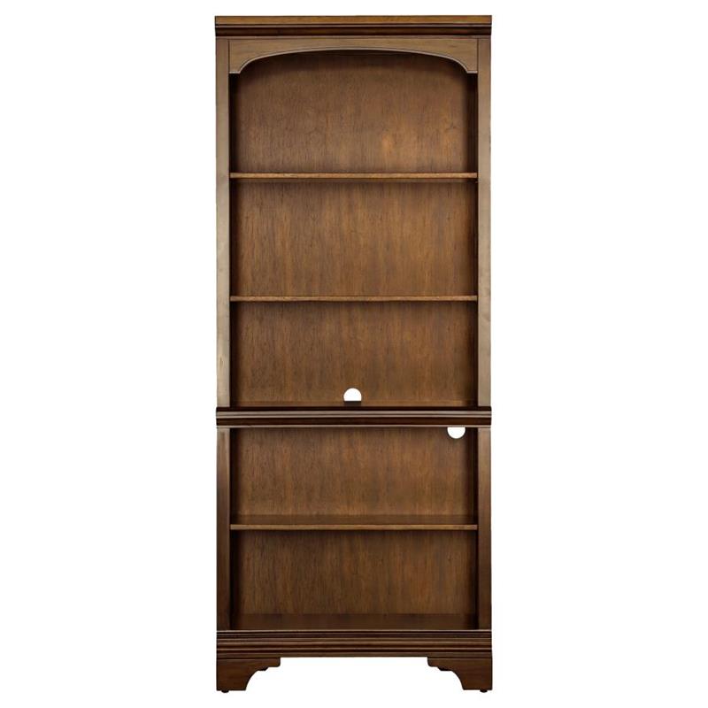 Hartshill 5-shelf Bookcase Burnished Oak (881285)