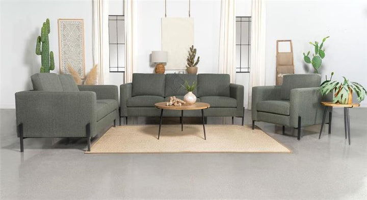 Tilly 3-piece Upholstered Track Arms Sofa Set Sage (509904-S3)