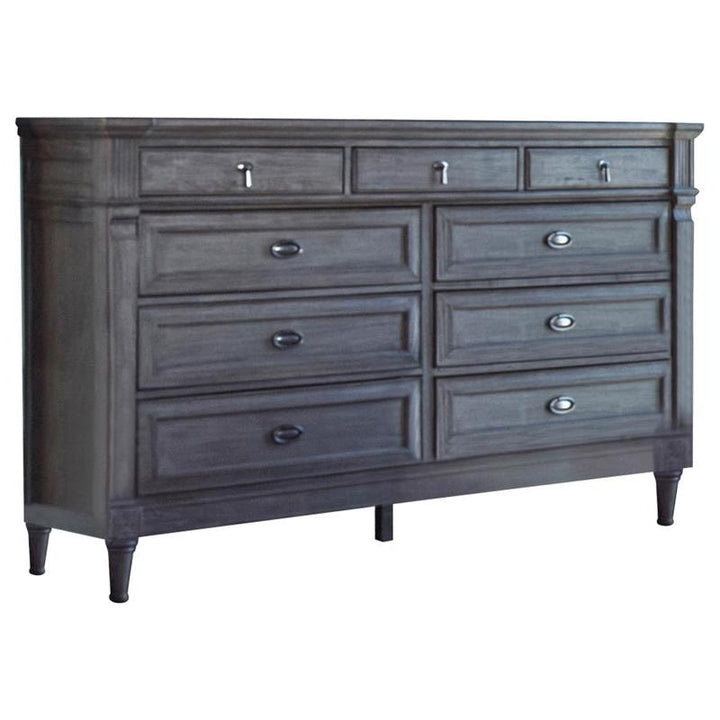 Alderwood 9-drawer Dresser French Grey (223123)