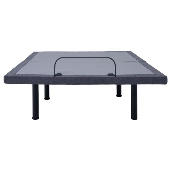 Negan Twin XL Adjustable Bed Base Grey and Black (350132TL)