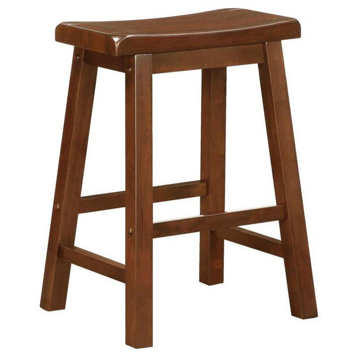 Durant Wooden Counter Height Stools Chestnut (Set of 2) (180069)