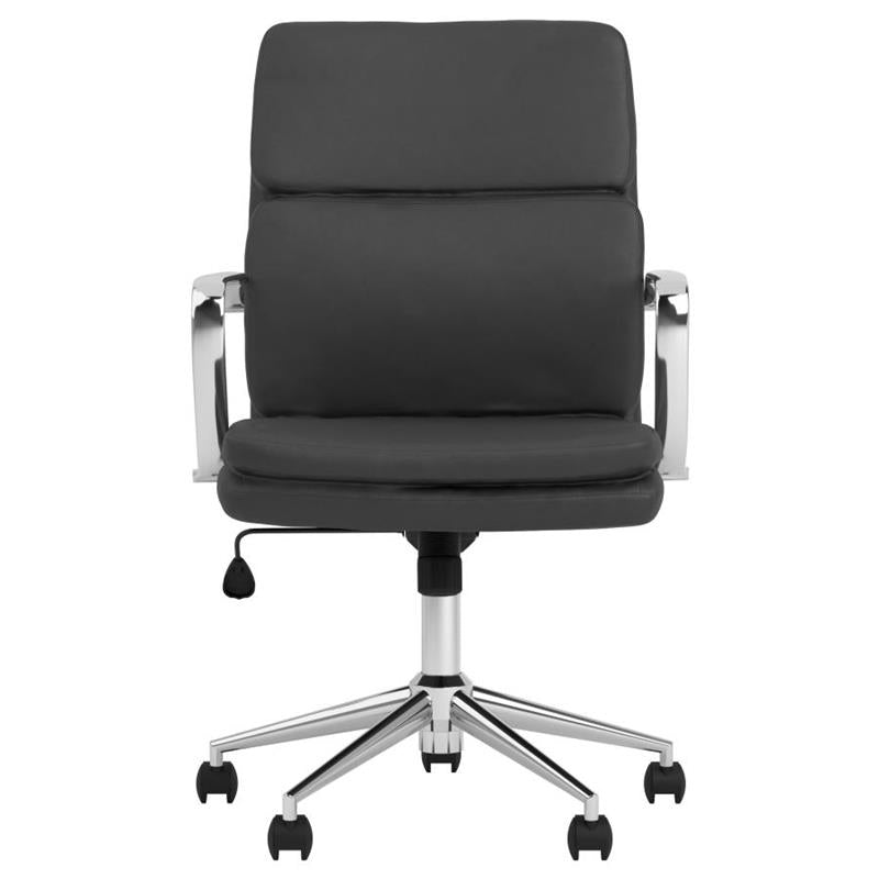 Ximena Standard Back Upholstered Office Chair Black (801765)