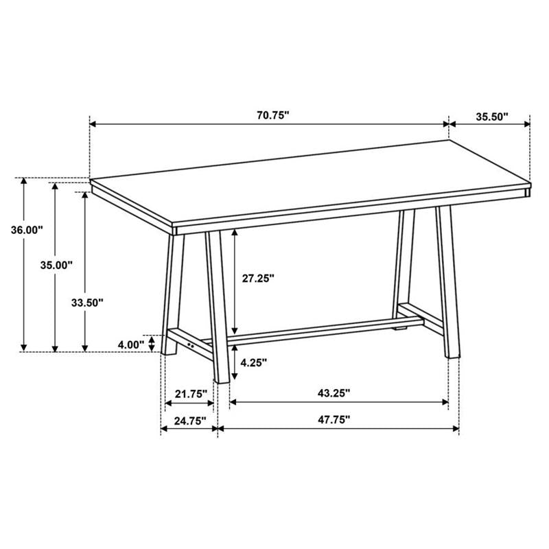 COUNTER HT DINING TABLE (122248)