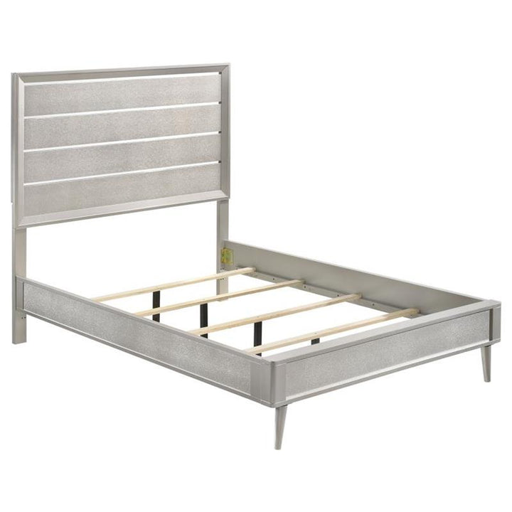 Ramon Full Panel Bed Metallic Sterling (222701F)