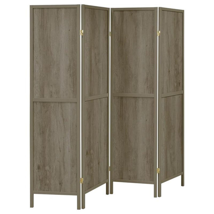 Deepika 4-panel Folding Screen Grey Driftwood (961415)