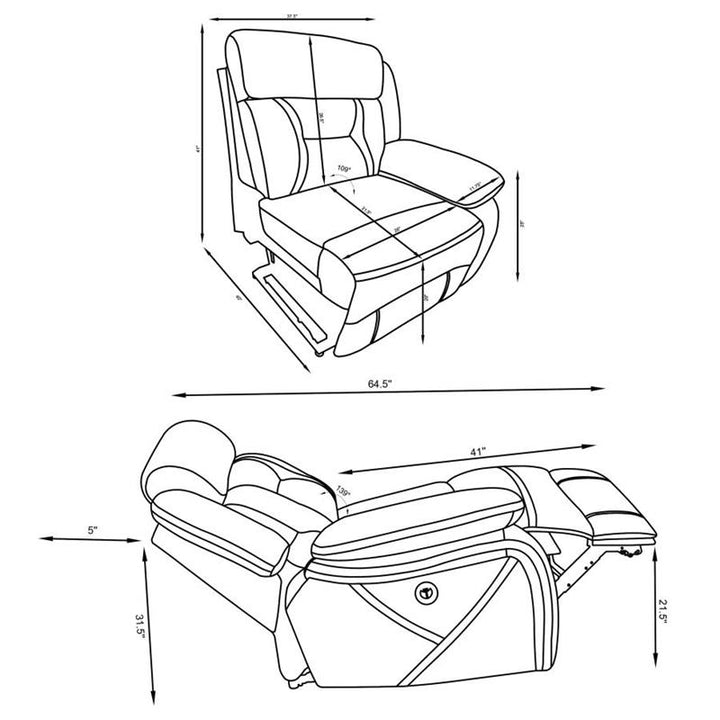 RAF POWER RECLINER (600370B3)