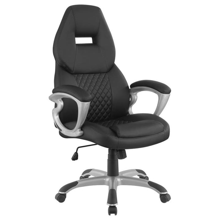 Bruce Adjustable Height Office Chair Black and Silver (801296)