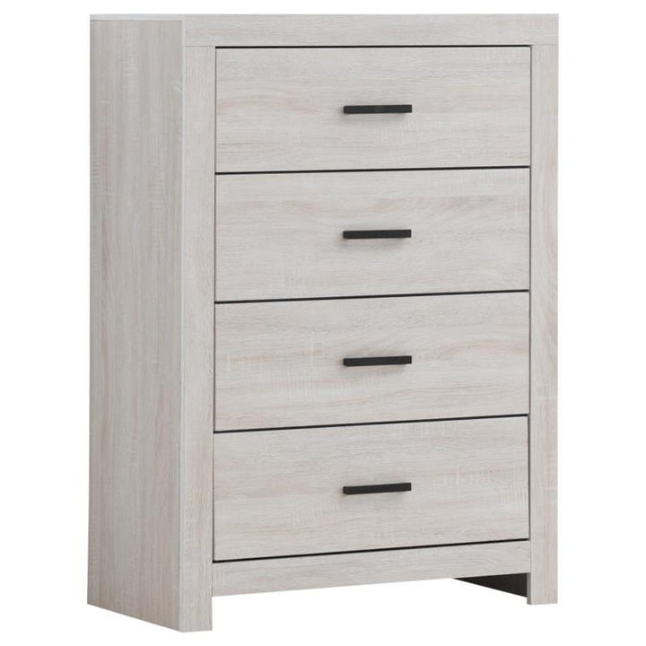 Brantford 4-drawer Chest Coastal White (207055)