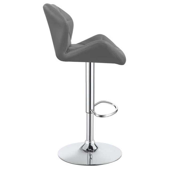 Berrington Adjustable Bar Stools Chrome and Grey (Set of 2) (100426)