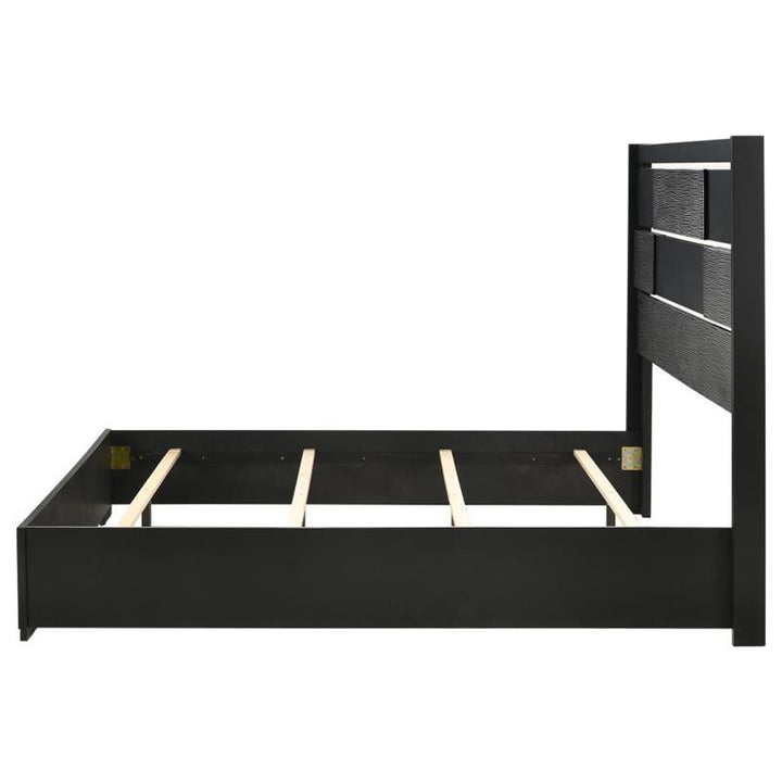Blacktoft Queen Panel Bed Black (207101Q)