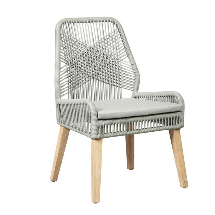 Nakia Woven Back Side Chairs Grey (Set of 2) (110033)