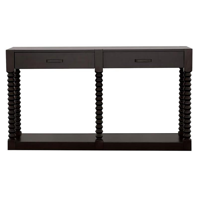 Meredith 2-drawer Sofa Table Coffee Bean (722579)