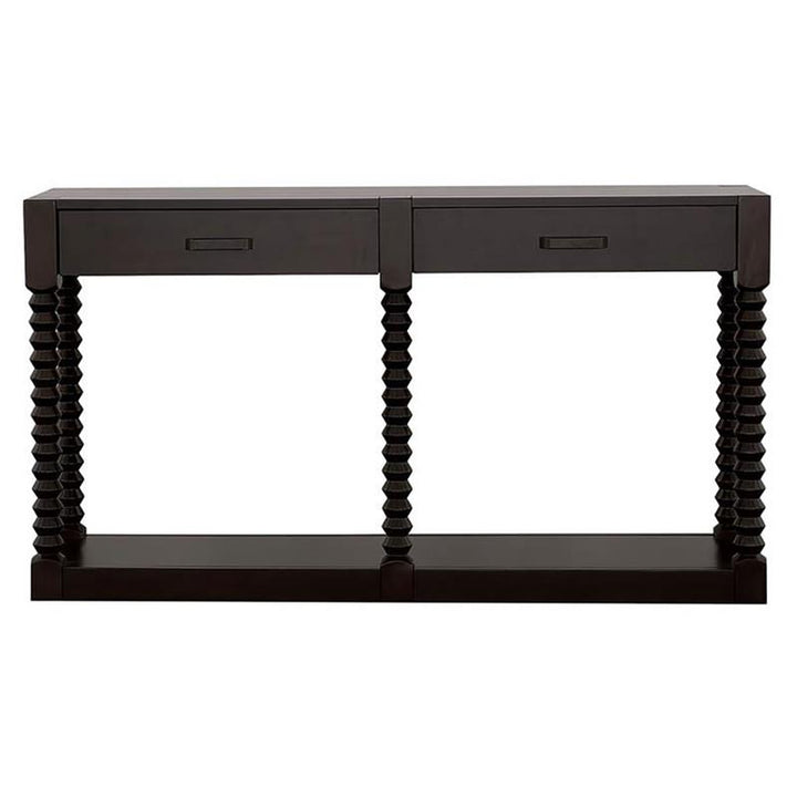 Meredith 2-drawer Sofa Table Coffee Bean (722579)