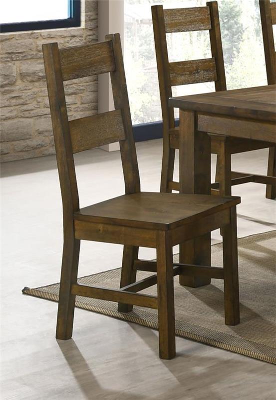 Coleman Dining Side Chairs Rustic Golden Brown (Set of 2) (107042)