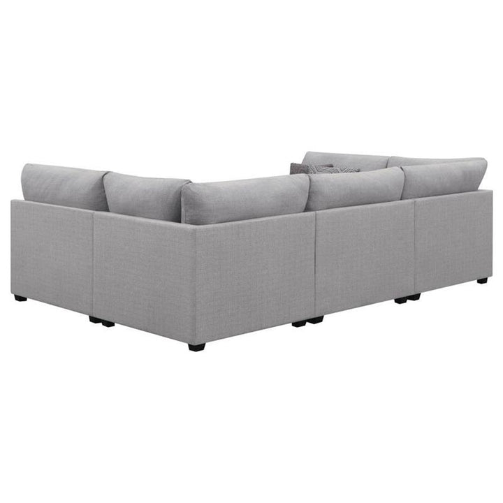 Cambria 6-piece Upholstered Modular Sectional Grey (551511-SET)