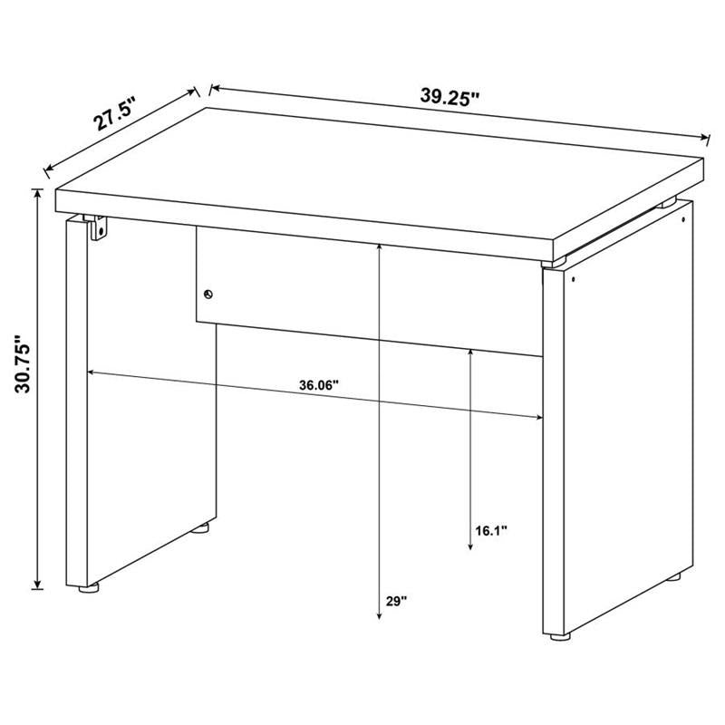 Skylar Extension Desk Cappuccino (800892)