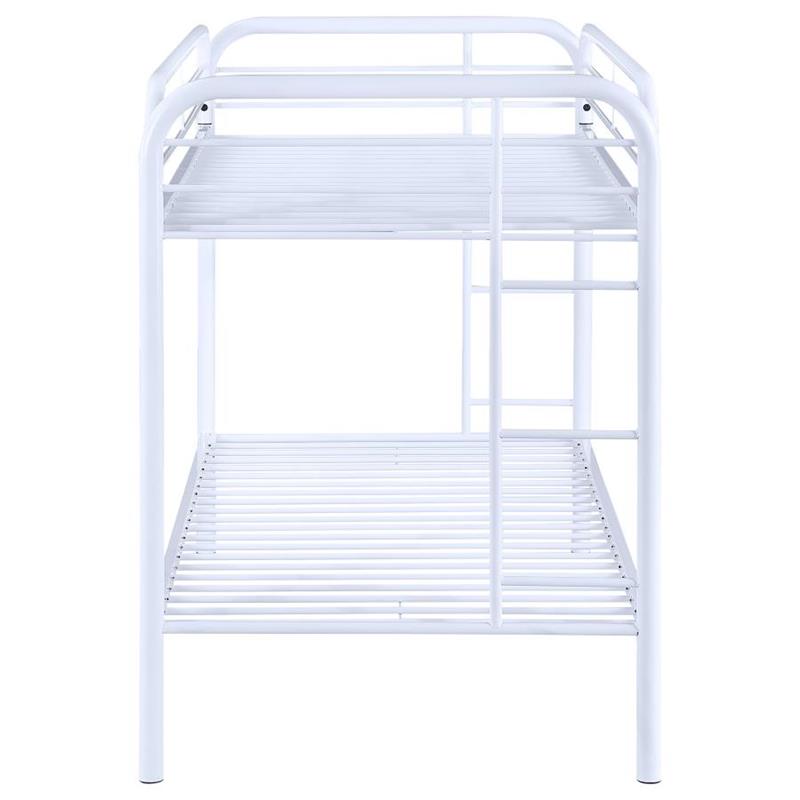 Morgan Twin Over Twin Bunk Bed White (2256W)