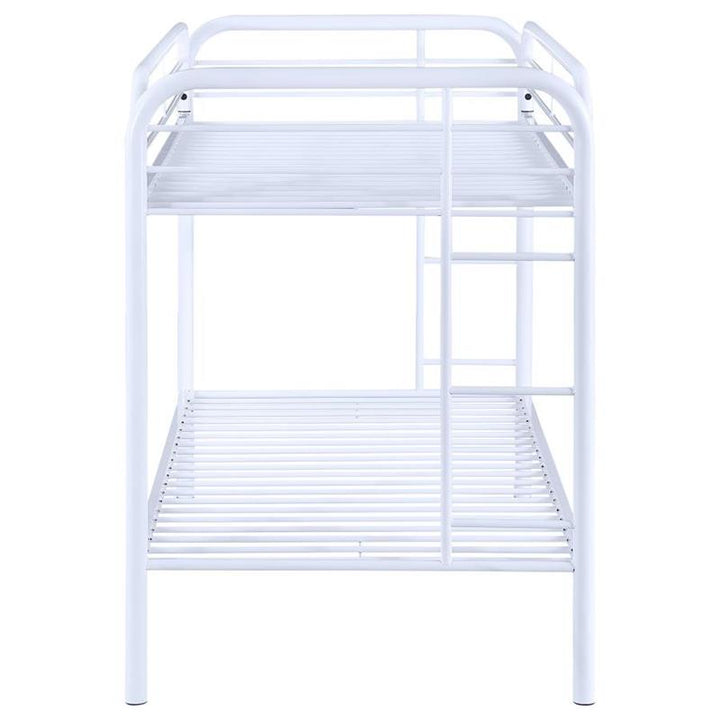 Morgan Twin Over Twin Bunk Bed White (2256W)