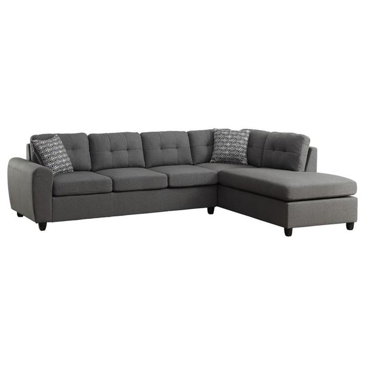 Stonenesse Tufted Sectional Grey (500413)