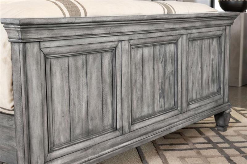 Avenue California King Panel Bed Grey (224031KW)