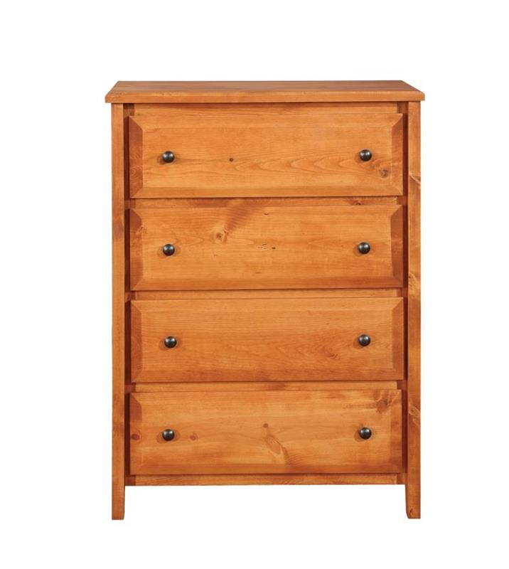 Wrangle Hill 4-drawer Chest Amber Wash (460099)