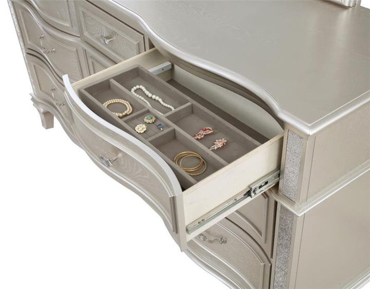Evangeline 9-drawer Dresser Silver Oak (223393)