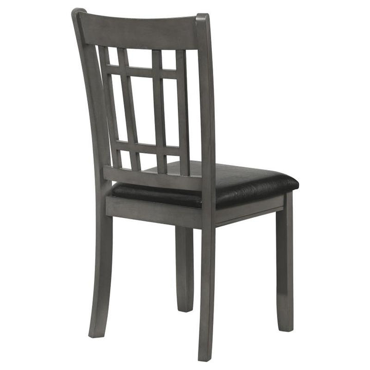 Lavon Padded Dining Side Chairs Medium Grey and Black (Set of 2) (108212)