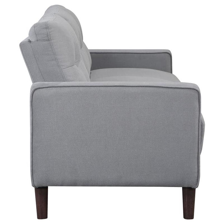 Bowen Upholstered Track Arms Tufted Sofa Grey (506781)