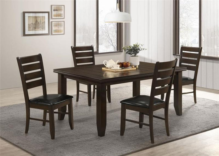 Dalila Dining Room Set Cappuccino and Black (102721-S5)