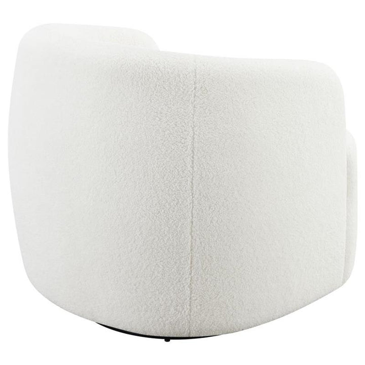 Hudson Upholstered Swivel Chair Natural (905726)