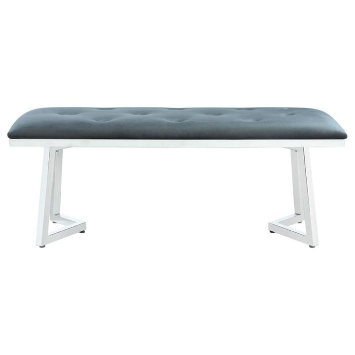 Beaufort Upholstered Tufted Bench Dark Grey (109453)