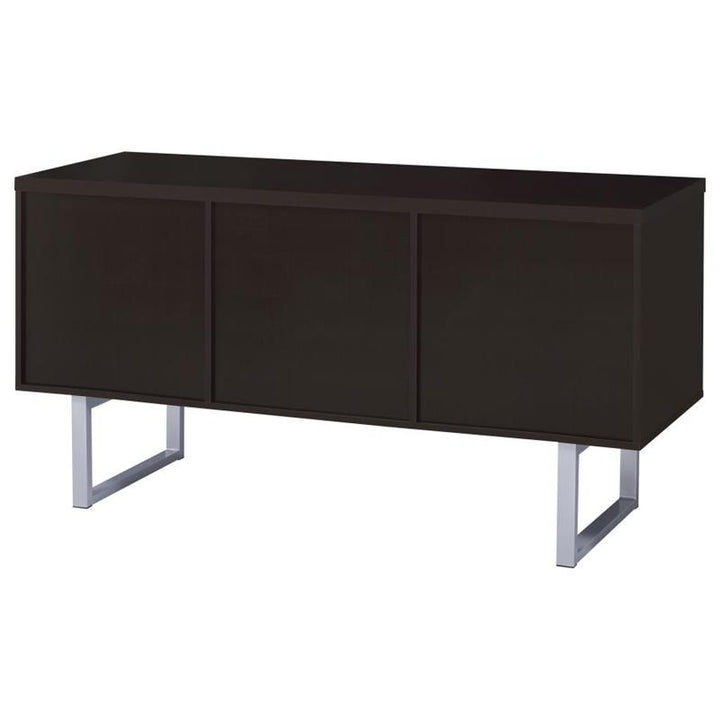 Lawtey 5-drawer Credenza with Adjustable Shelf Cappuccino (801522)