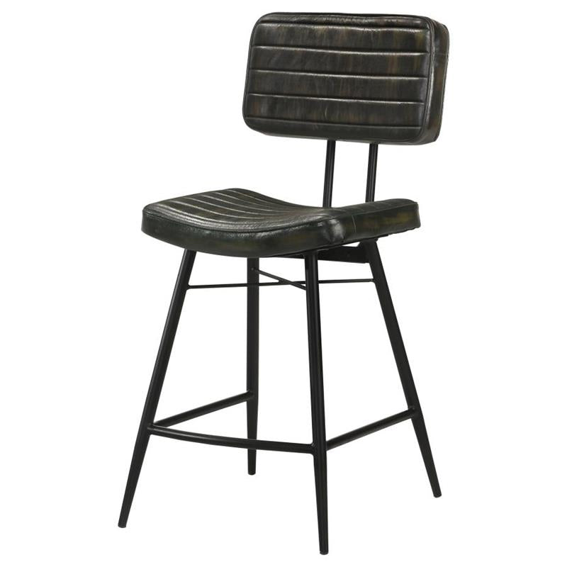 Partridge Upholstered Counter Height Stools with Footrest (Set of 2) (110659)