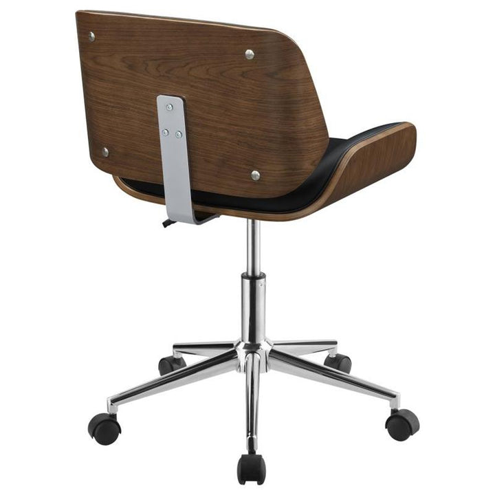 Addington Adjustable Height Office Chair Black and Chrome (800612)