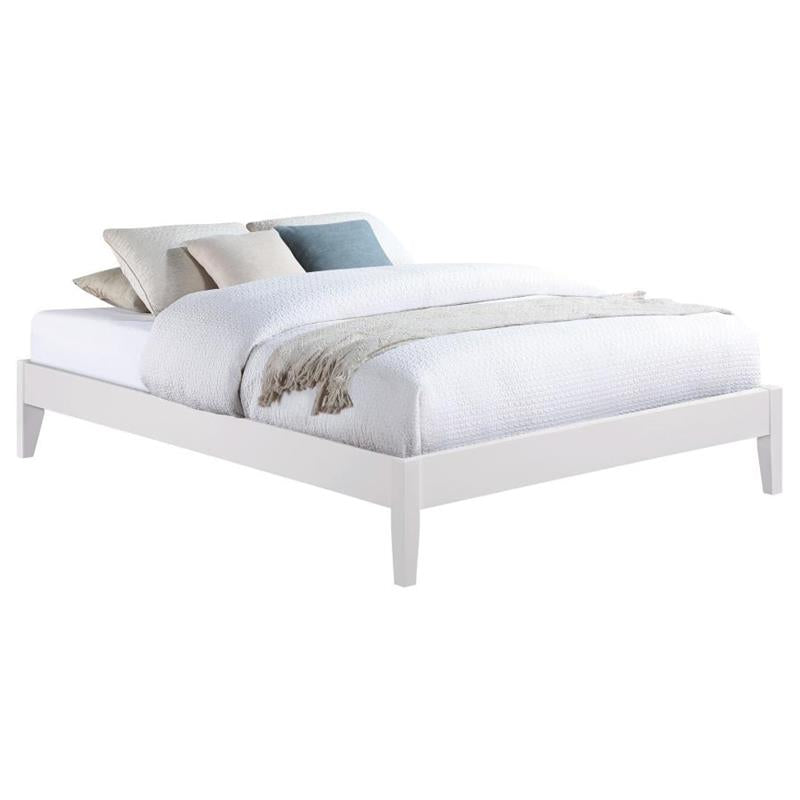 Hounslow Platform Queen Bed White (306128Q)