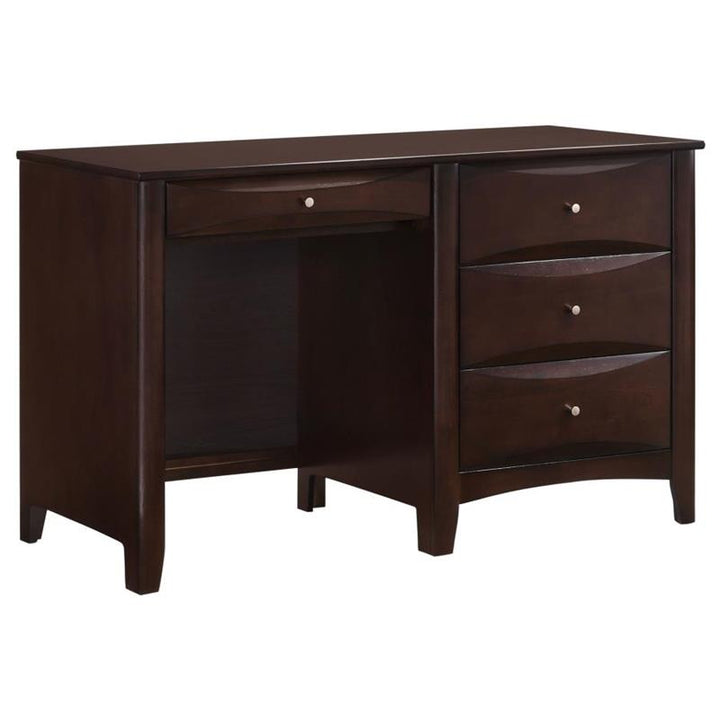 Phoenix 4-drawer Computer Desk Cappuccino (400187)