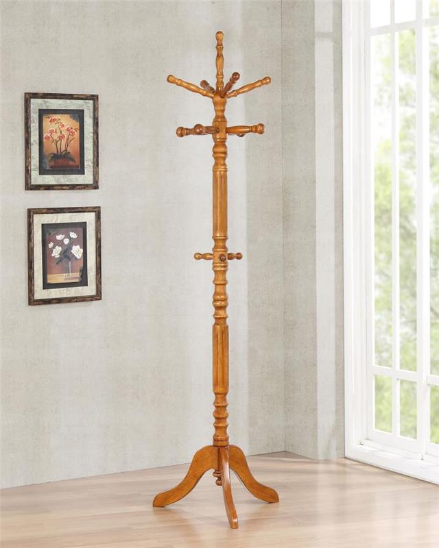 Achelle Coat Rack with 11 Hooks Golden Brown (900759)