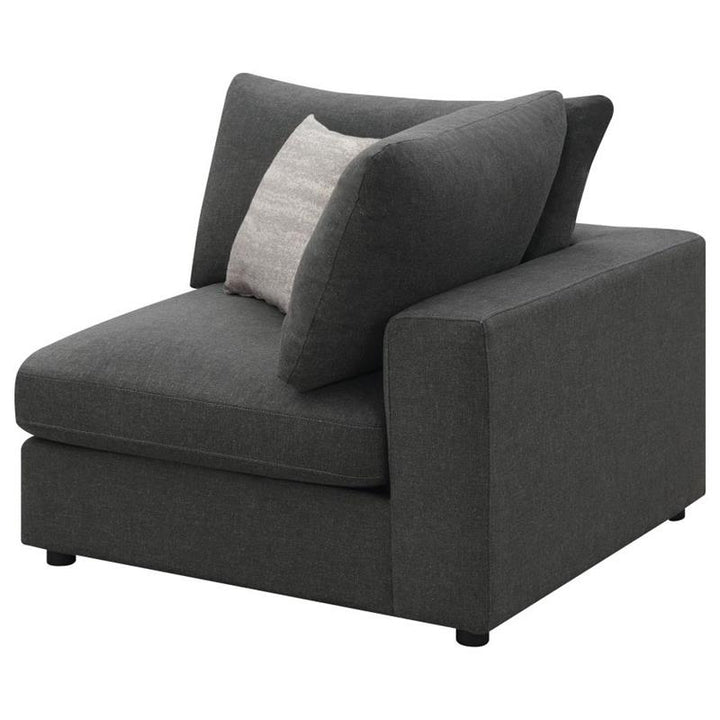 Serene Upholstered Corner Charcoal (551325)