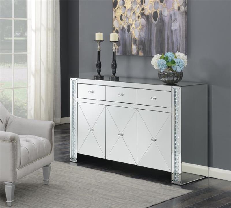 Maya 3-drawer Accent Cabinet Silver (951100)